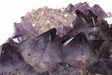 Dark Purple Amethyst Cluster - Large Points #211961-2